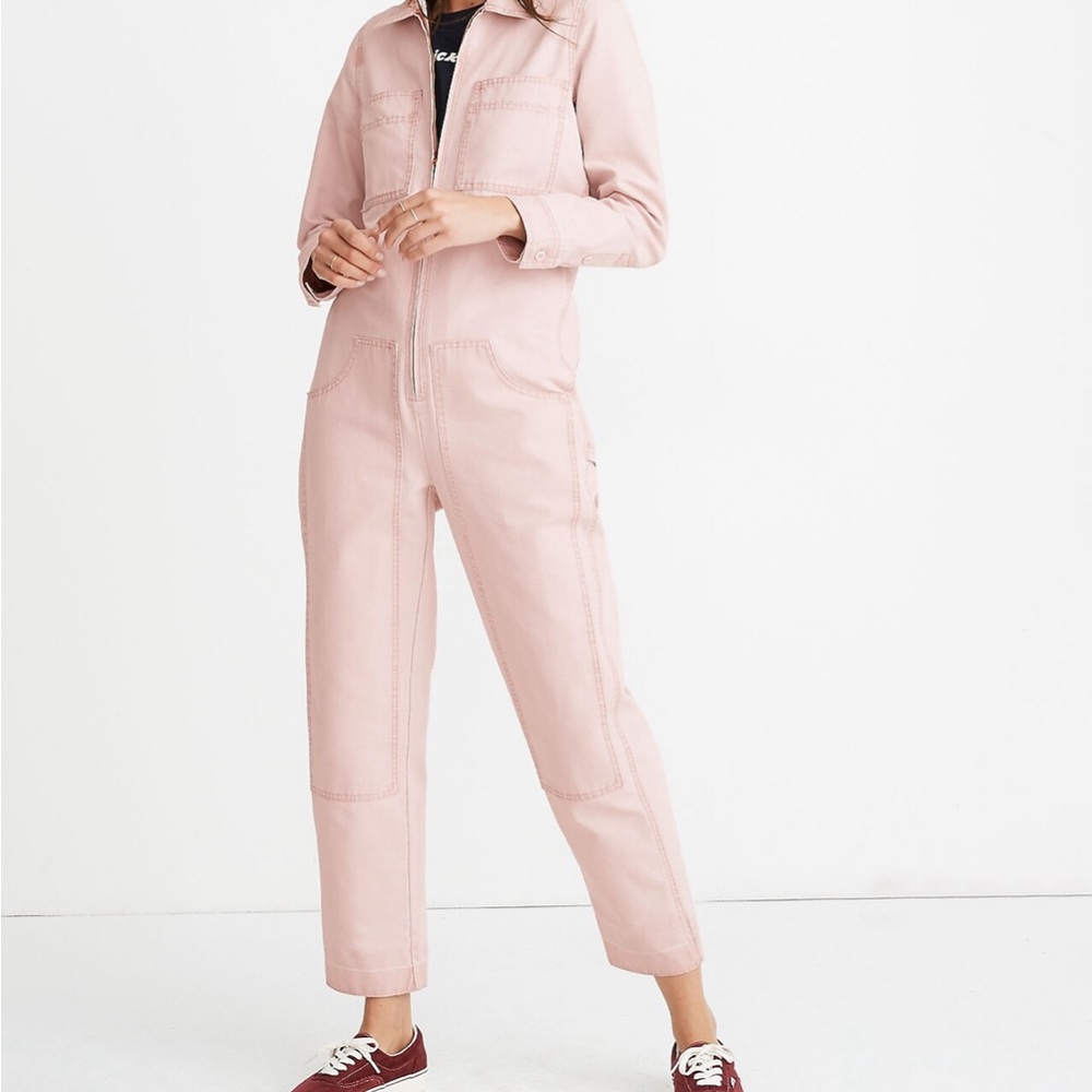 Madewell x Dickies® Zip Coverall Jumpsuit XL in light pink (Wisteria Dove)